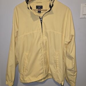 Cutter & Buck CB WeatherTec Womens Yellow Long Sleeve Windbreaker Rain Jacket M